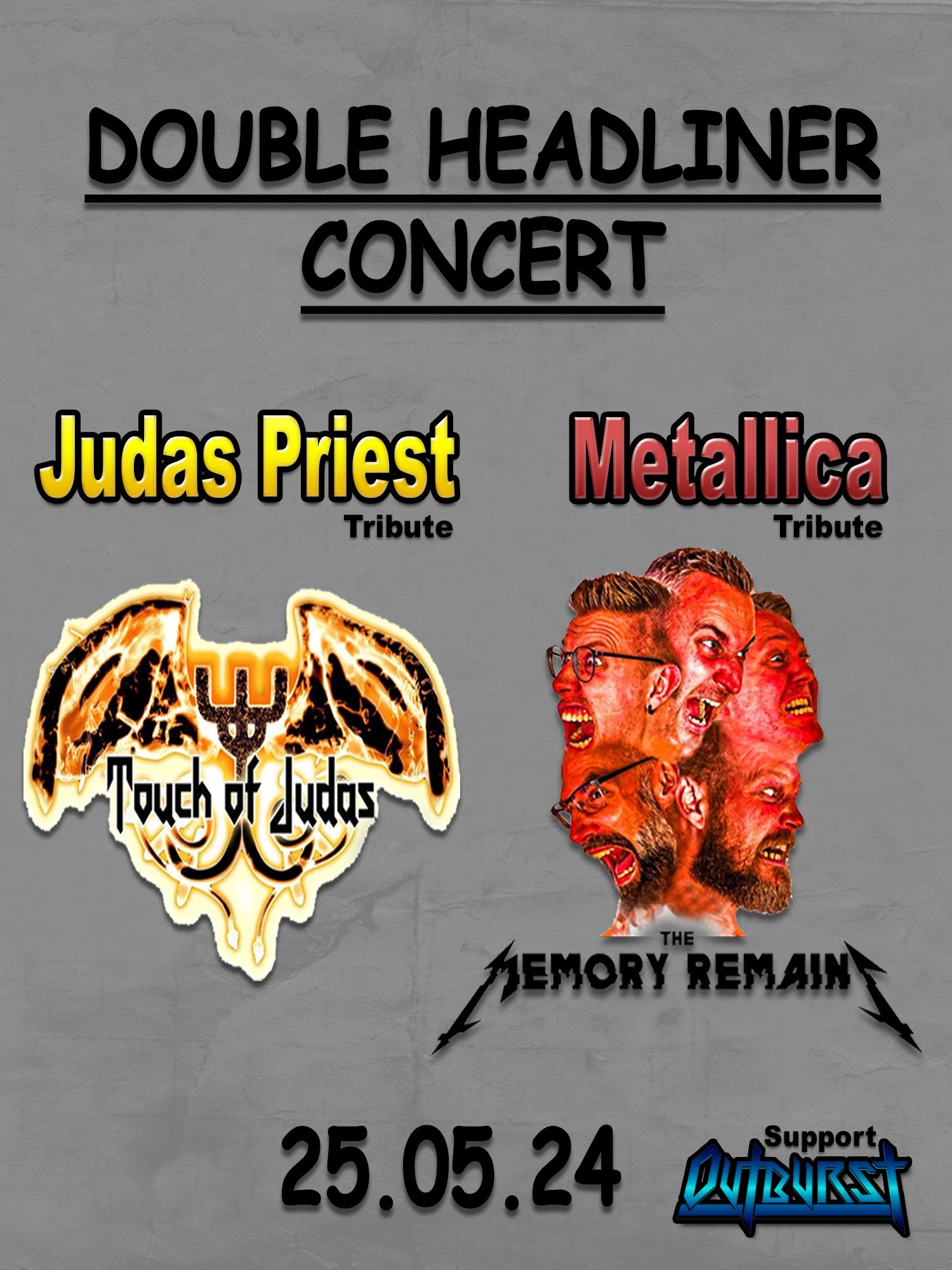 Veranstaltungsbild für Touch of Judas & The Memory Remains - ABGESAGT !!!!